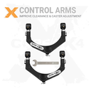 2pc Front Upper Adjustable Control Arms 