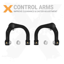 2pc Front upper Adjustable Control Arms