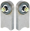 Johnny Joint Kit, TJ/LJ/XJ/MJ Front End Housing, 2WD Beam Only, Greasable 7/16 in. Thru Bolts, Reqs. Welding