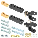 RockJock Tow Bar Mounting Kit, TJ/LJ Front, Bolt-On, Incl. Mounting Hardware, Works w/Stock/And Most Aftermarket Bumpers, For Use w/ Common Tow Bars
