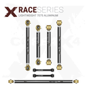 7pc Race Series Rear Adjustable Control Arm, Track Bar, End Link Kit
